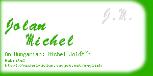 jolan michel business card